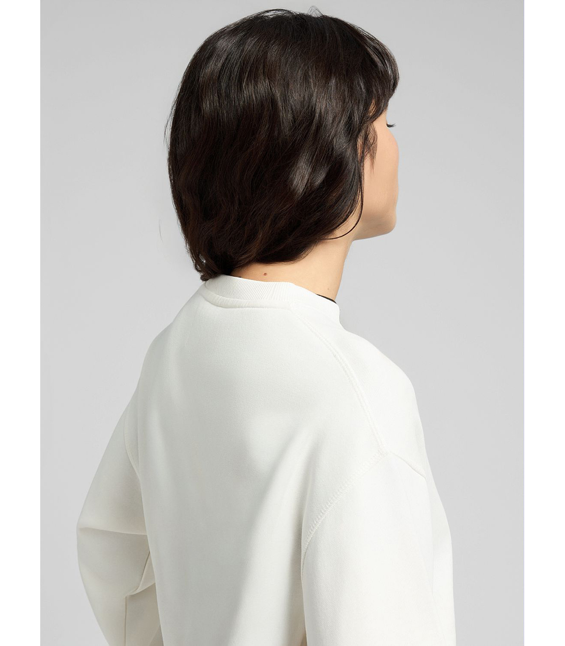 R刺しゅう コットンスウェットシャツ 詳細画像 ホワイト 6